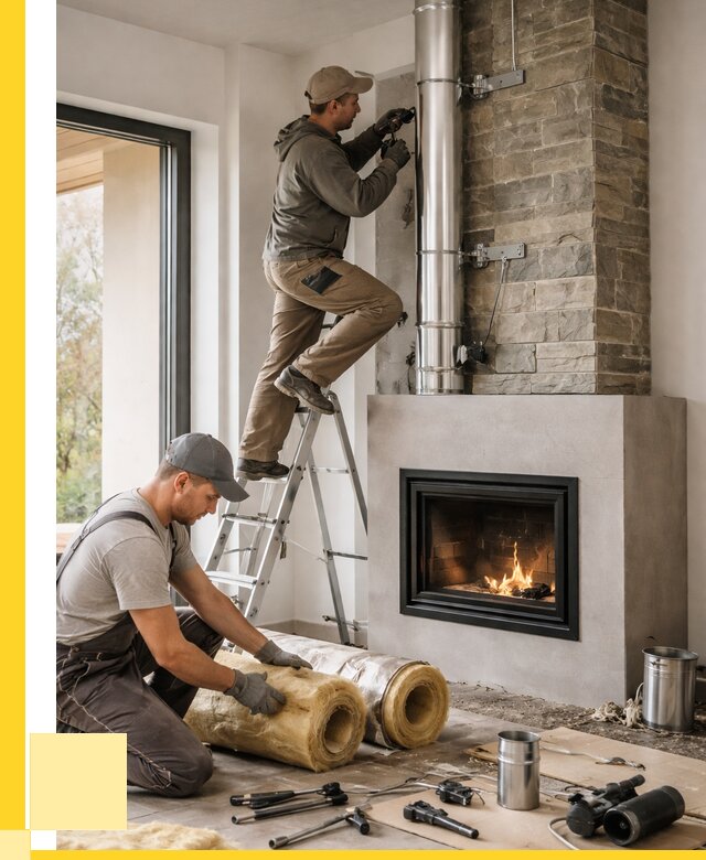 Монтаж дымоходов для каминов в Глазове от 15305 р. ЭриданГлз