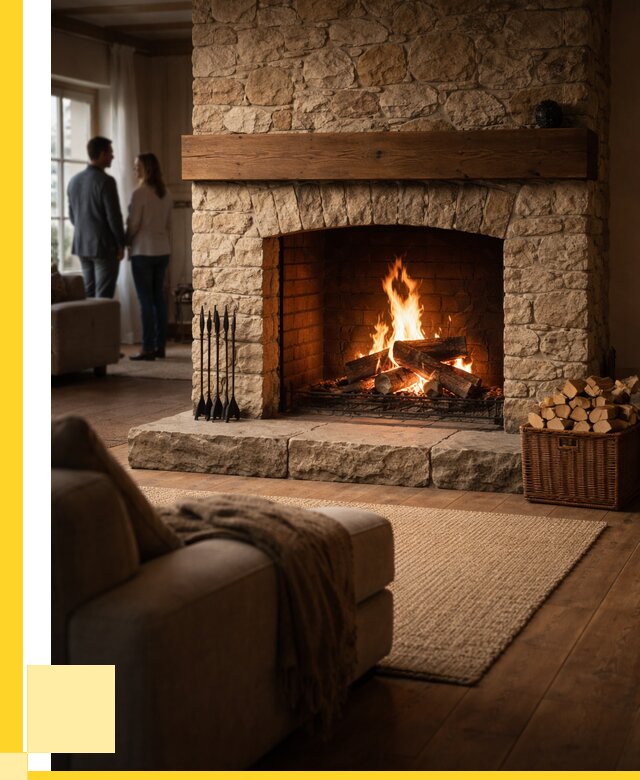 Открытые камины под ключ в Глазове от 153045 р. ЭриданГлз