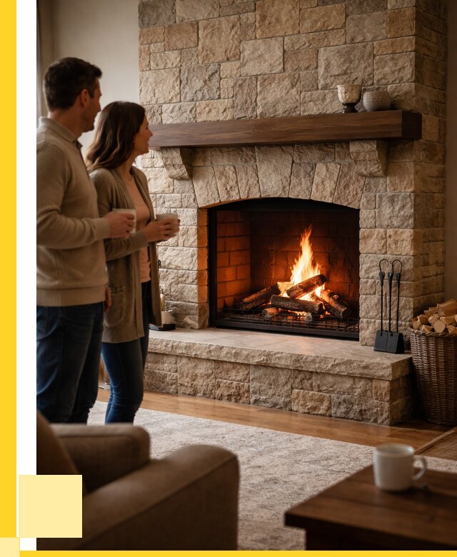 Каменные камины на заказ в Глазове от 183654 р. | ЭриданГлз