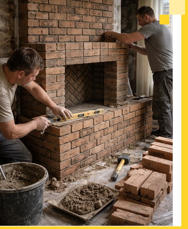 Изготовление и установка кирпичных каминов в Глазове