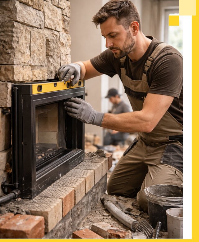 Дровяные камины под ключ в Глазове: монтаж, обустройство