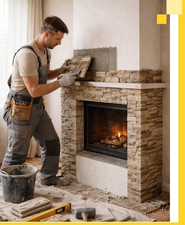 Изготовление и монтаж каминов для дома под ключ в Глазове