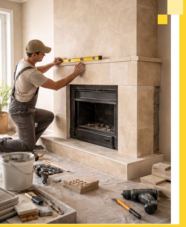 Установка и монтаж каминов в частном доме под ключ в Глазове