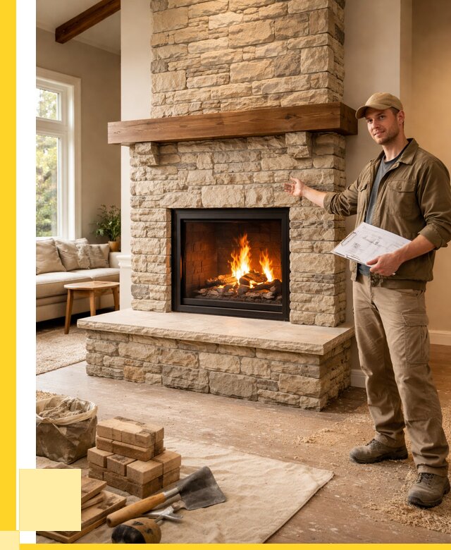 Камины под ключ в Глазове от 183654 р. | ЭриданГлз — установка