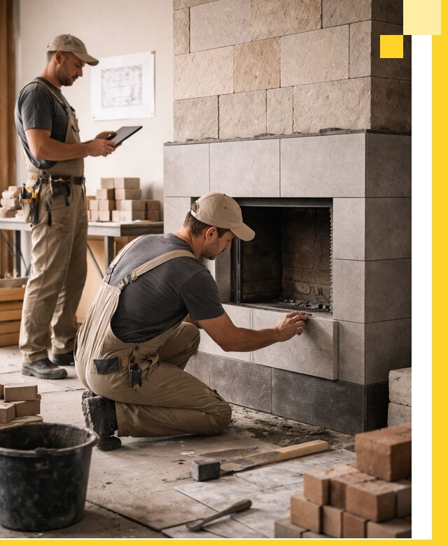 Индивидуальные проекты каминов и каминных систем в Глазове