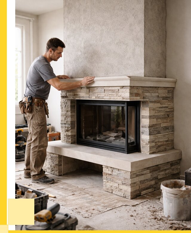 Изготовление каминов под ключ в Глазове от 153045 р. | ЭриданГлз