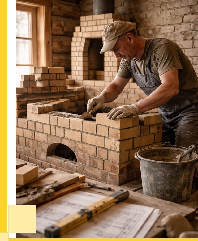 Кладка печей из кирпича в Глазове цены от 30609 р. - ЭриданГлз