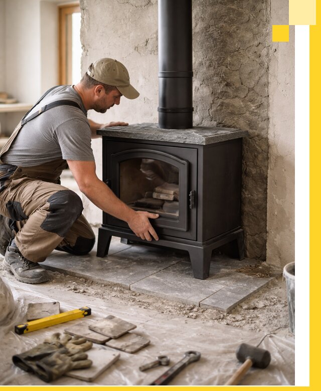 Профессиональный монтаж печей и каминов в Глазове под ключ