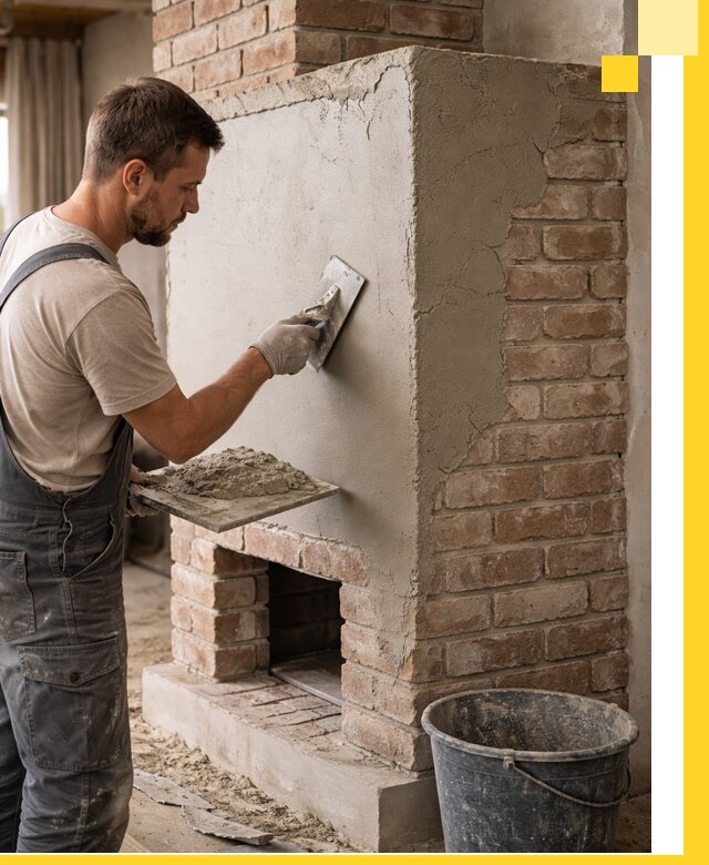 Отделка печей и облицовка каминов в Глазове под ключ