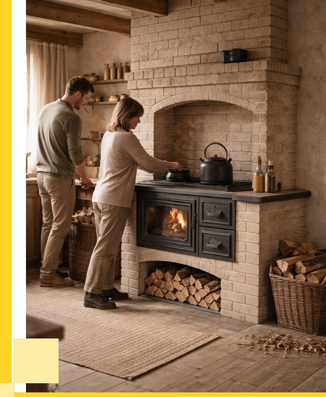 Печи с плитой в Глазове от 45914 р. | ЭриданГлз — кирпичная печь