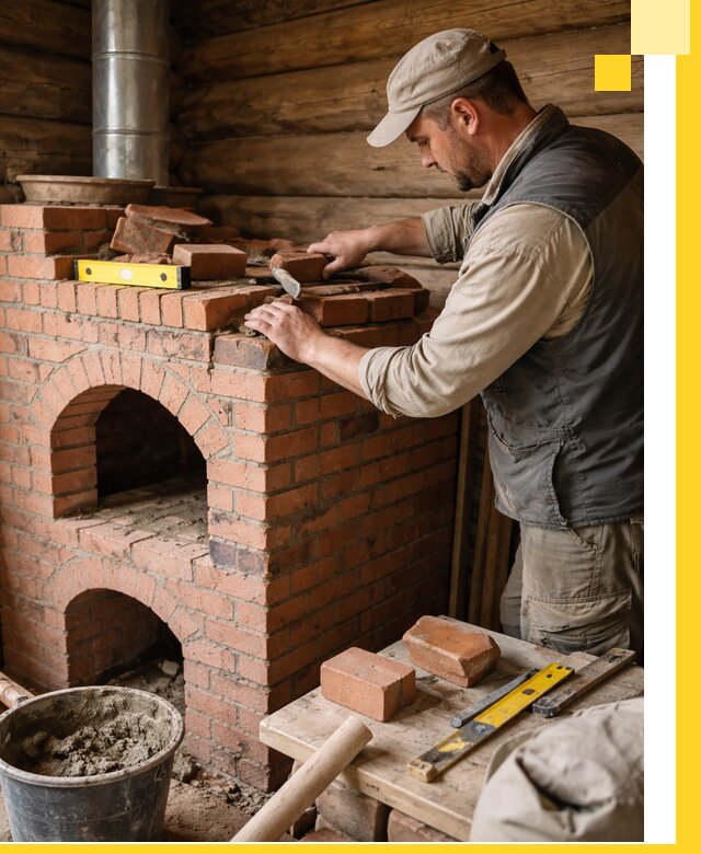 Изготовление и установка русских печей в Глазове под ключ