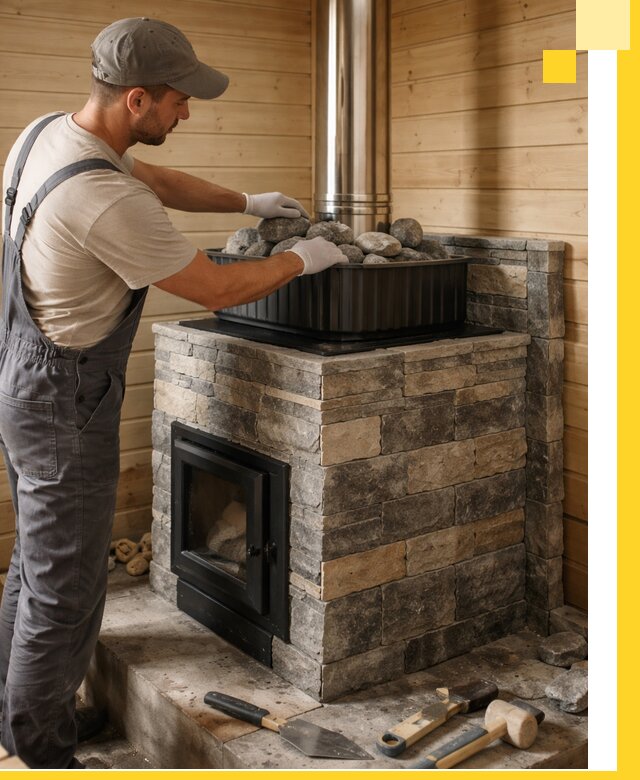 Печи для парной в Глазове, производство, монтаж и обслуживание