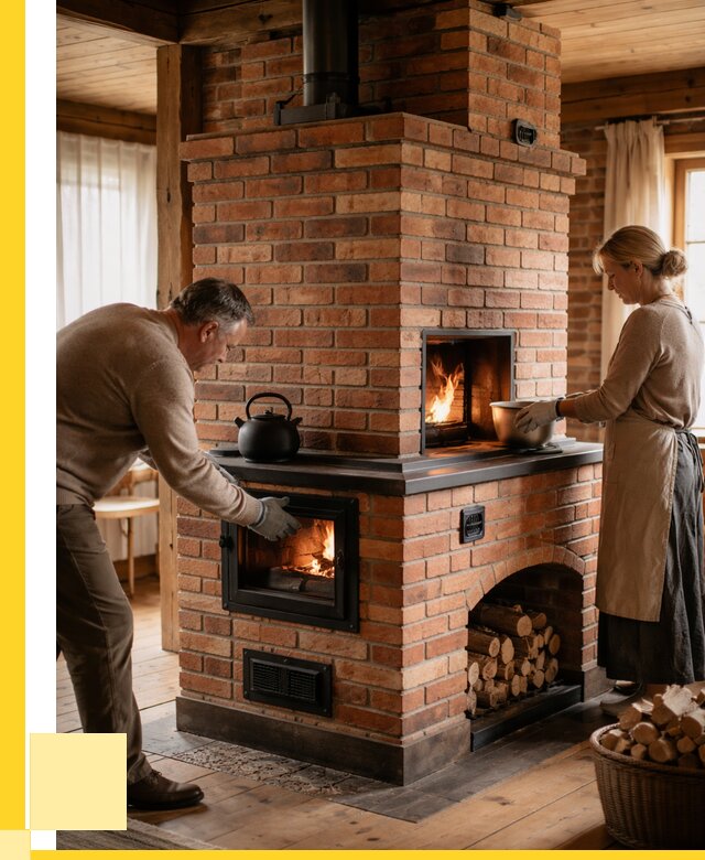 Печи для загородного дома под ключ в Глазове от 81624 р. | ЭриданГлз