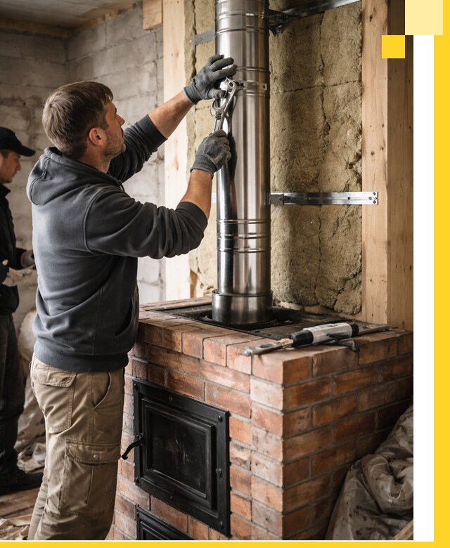 Изготовление и монтаж печей и дымоходов под ключ в Глазове