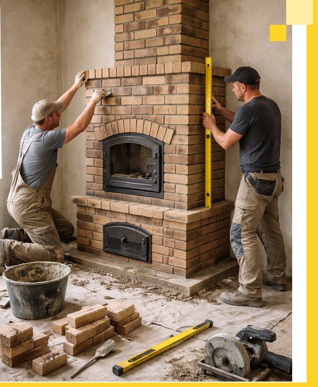 Продажа и установка печей и каминов для дома под ключ в Глазове