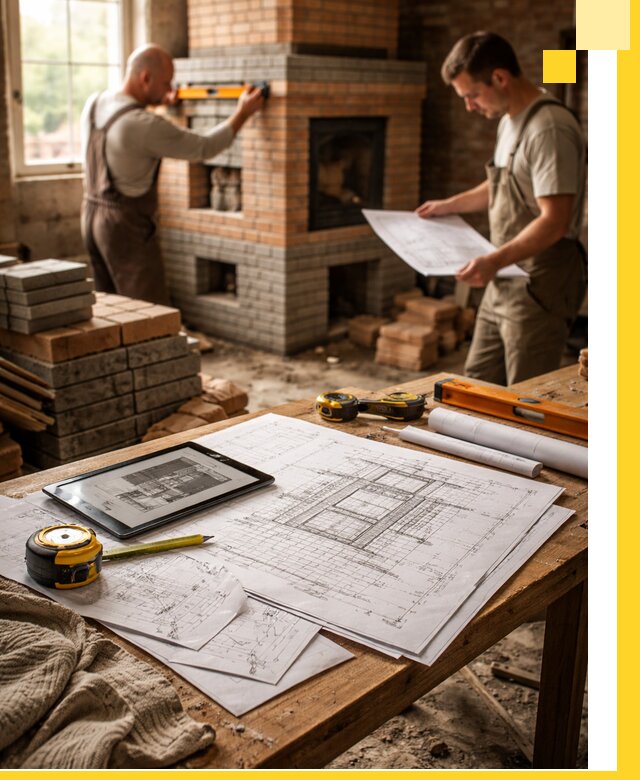 Проекты печей и каминов с индивидуальным дизайном в Глазове