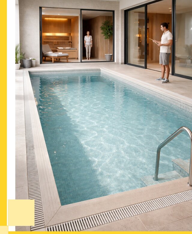 Отделка бассейна пленкой ПВХ в Глазове от 3571 р. - ЭриданГлз