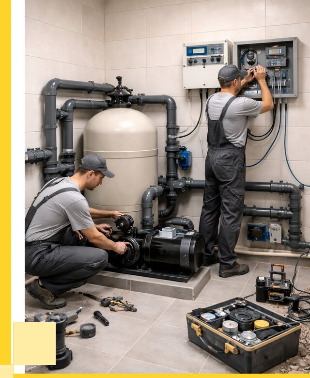 Монтаж оборудования для бассейнов в Глазове от 40812 р. | ЭриданГлз