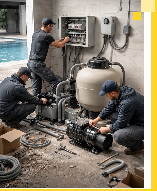 Профессиональный монтаж оборудования для бассейнов в Глазове