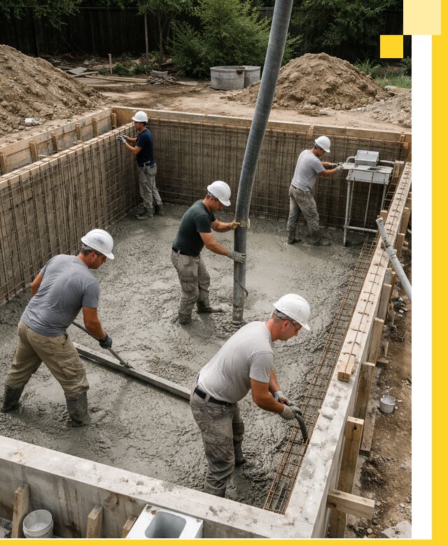 Строительство бетонных бассейнов под ключ в Глазове