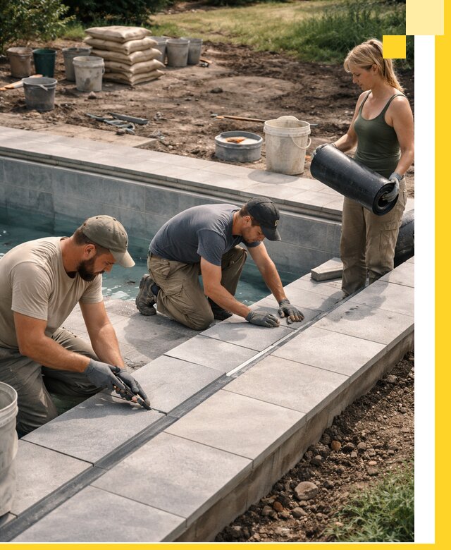 Строительство и монтаж уличных бассейнов под ключ в Глазове