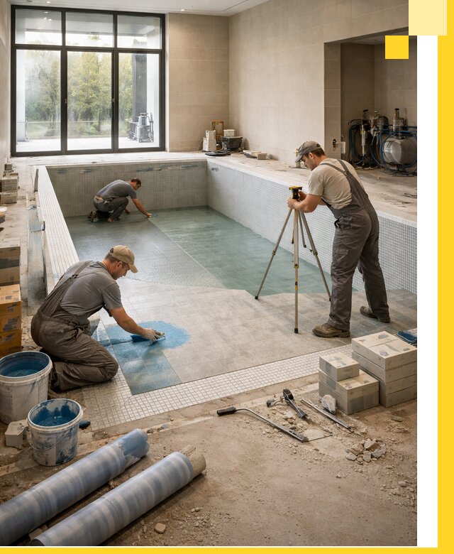 Проект и строительство закрытых бассейнов в Глазове под ключ