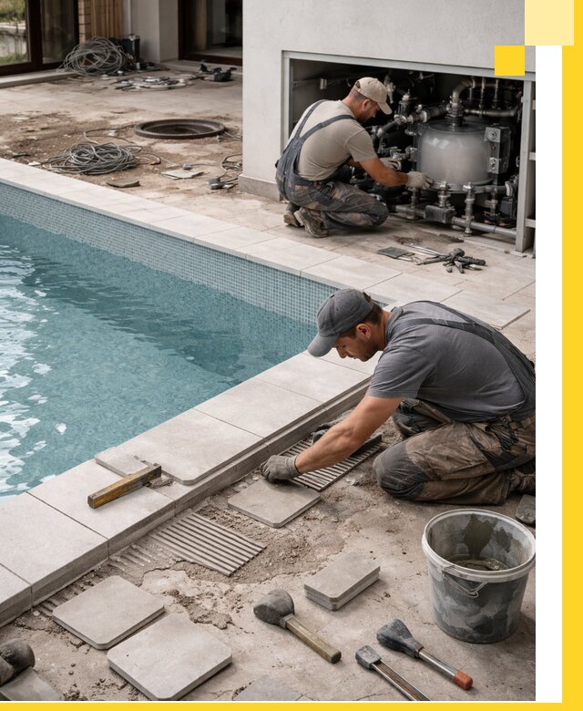 Строительство и монтаж бассейнов в коттедже в Глазове