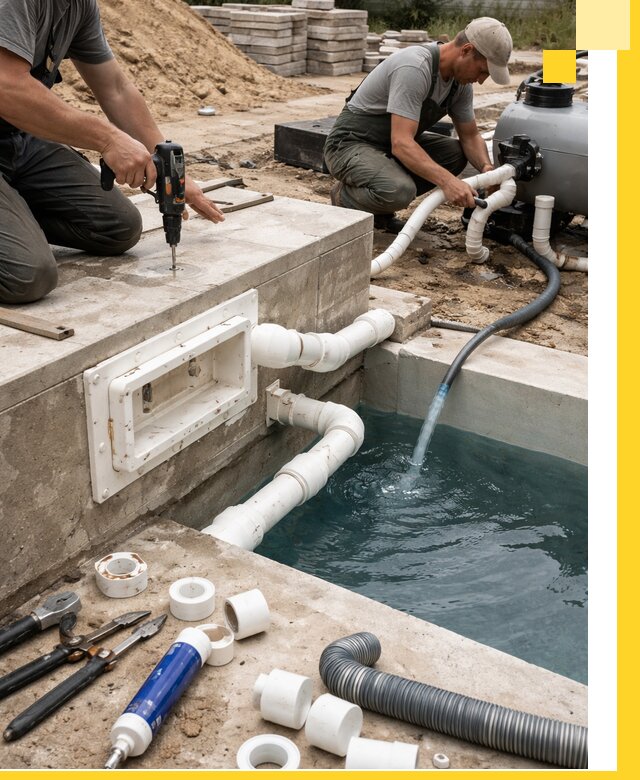 Строительство скиммерных бассейнов под ключ в Глазове