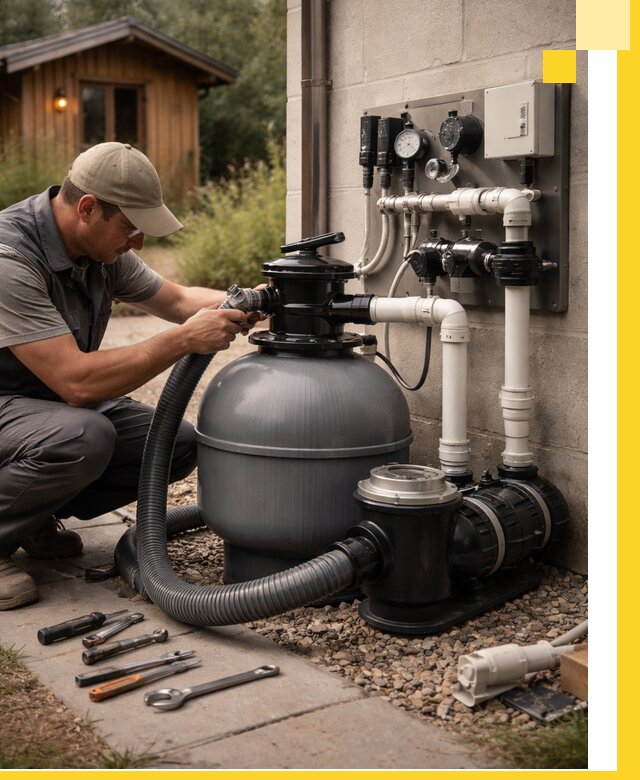 Продажа и монтаж фильтров и насосов для бассейнов в Глазове