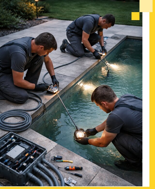 Профессиональное освещение бассейнов в Глазове: дизайн и монтаж