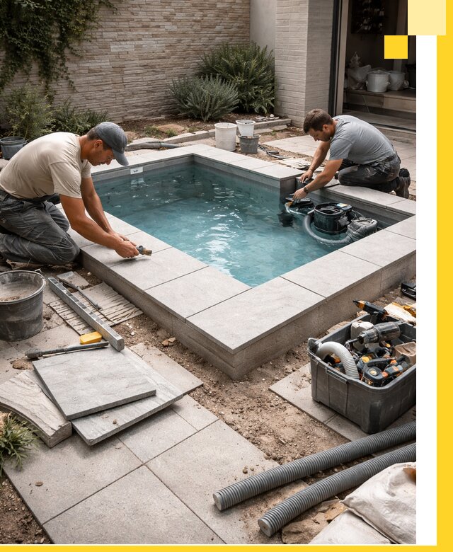 Мини бассейны под ключ в Глазове, дизайн и установка