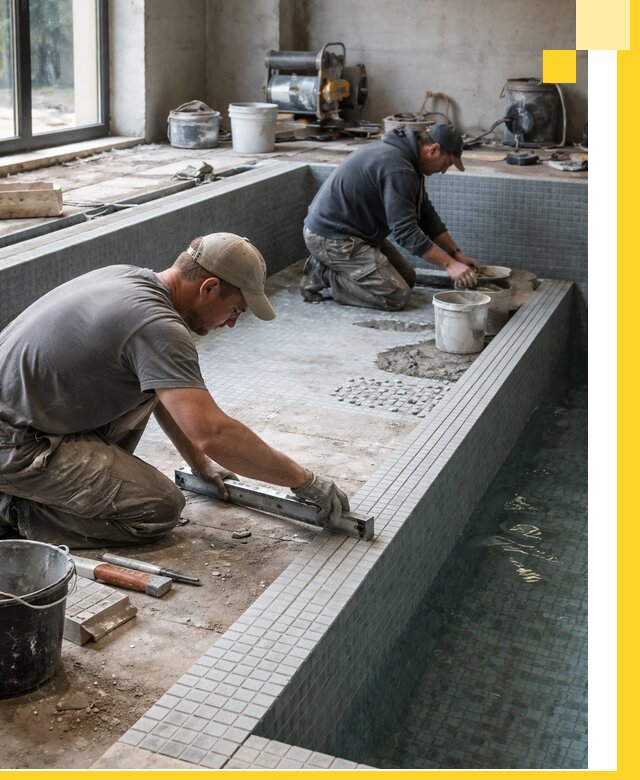 Строительство бассейна в частном доме в Глазове под ключ