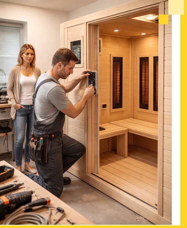 Инфракрасные сауны под ключ в Глазове продажа и установка