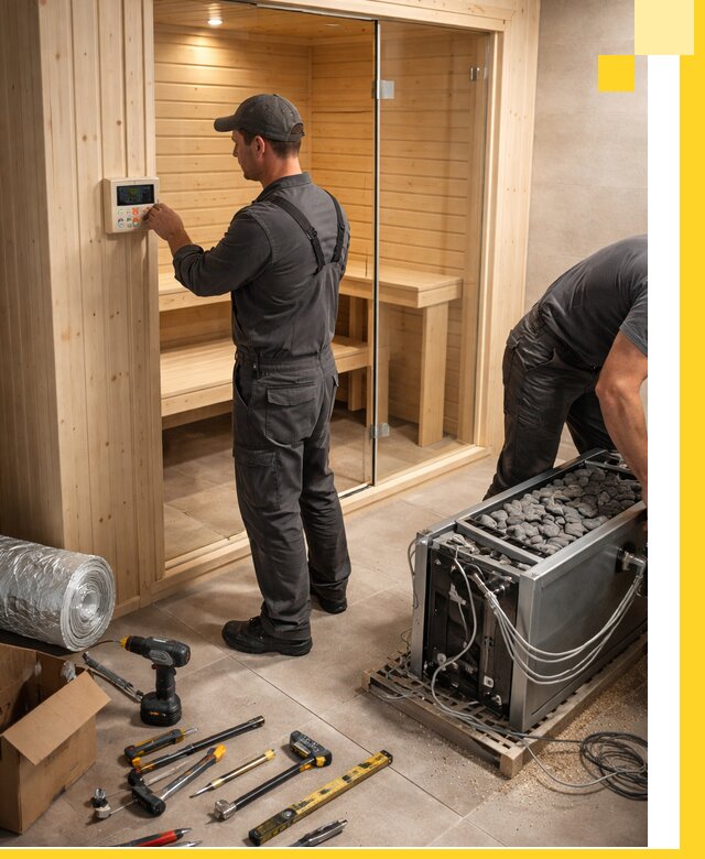 Поставка, установка и монтаж электрических саун в Глазове