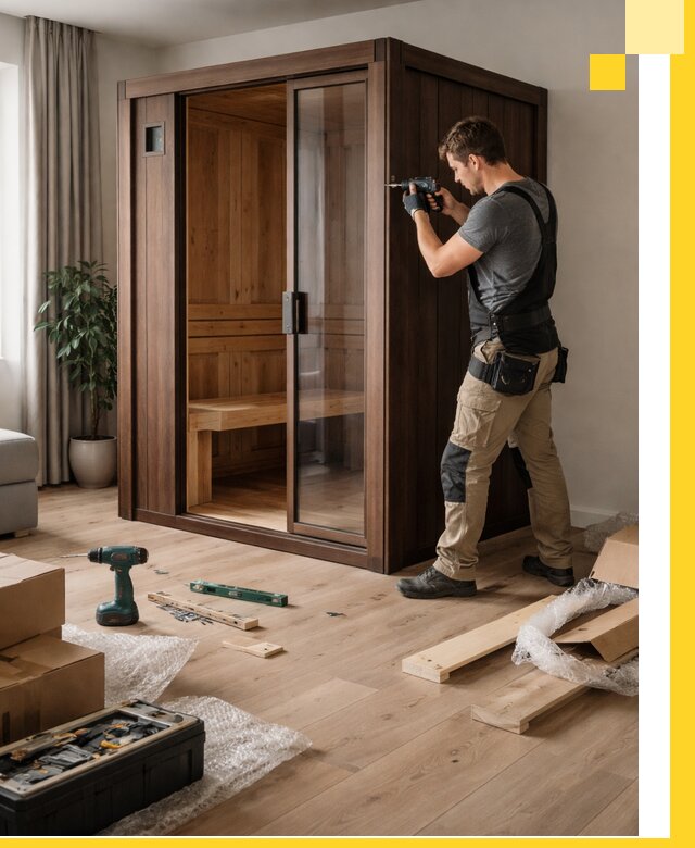 Установка и производство мини саун под ключ в Глазове