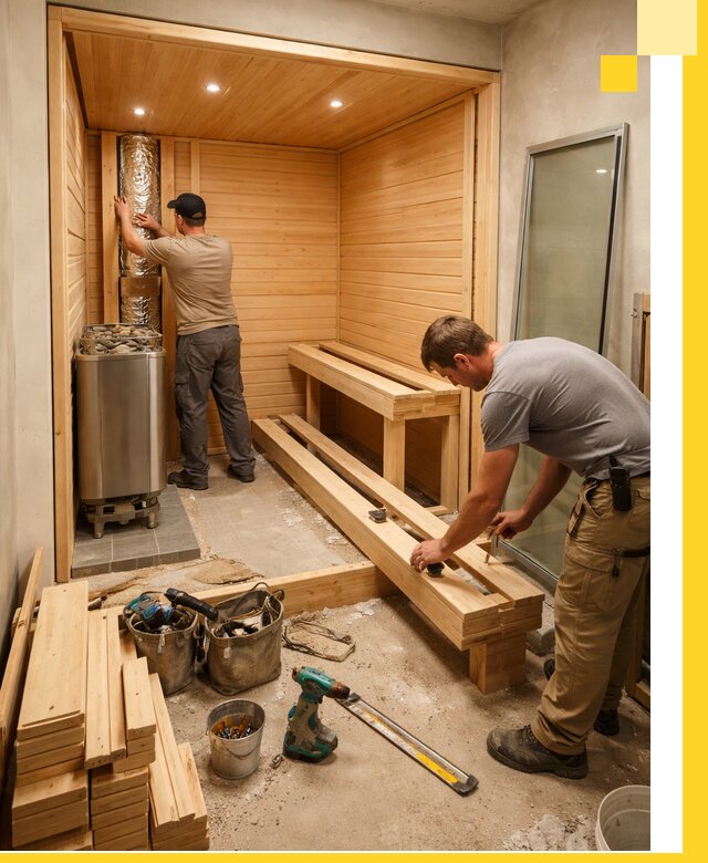 Проектирование и установка домашних саун под ключ в Глазове