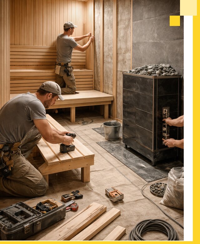 Дизайн и строительство интерьерных саун под ключ в Глазове