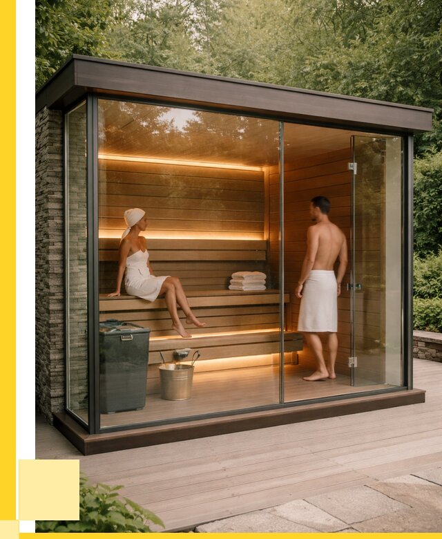 Сауна стеклянная и двери для сауны в Глазове от 255075 р. | ЭриданГлз