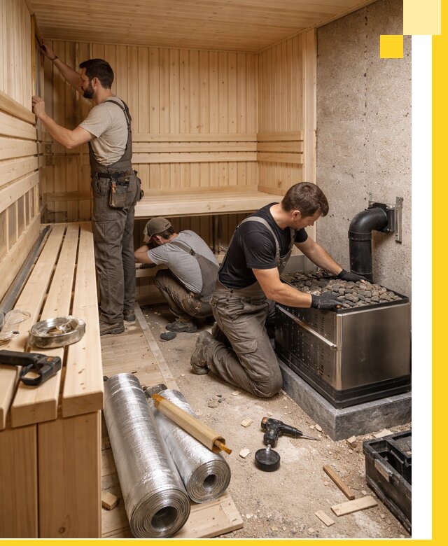 Индивидуальные сауны на заказ в Глазове под ключ, проект и монтаж