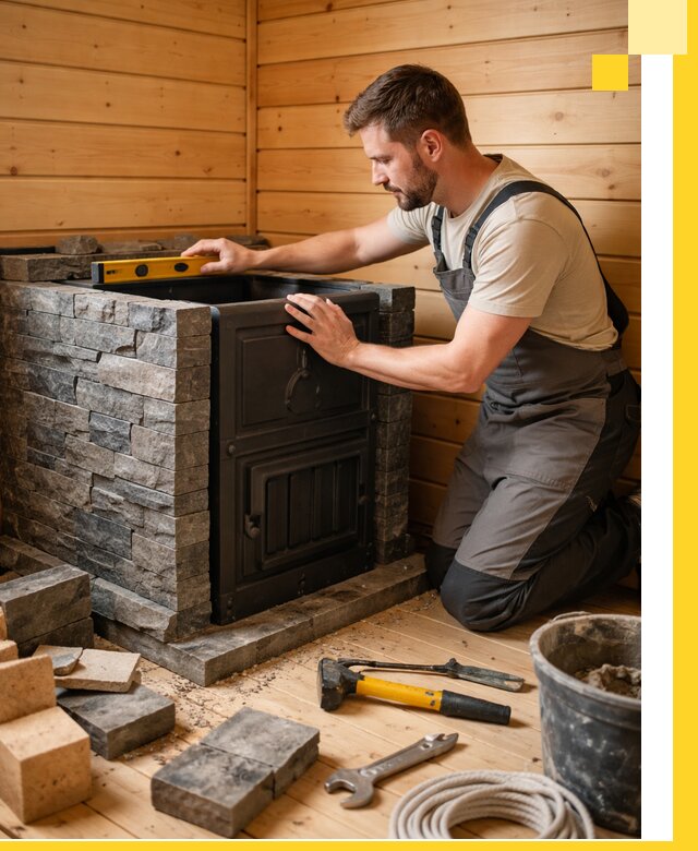 Производство и установка печей для саун под ключ в Глазове