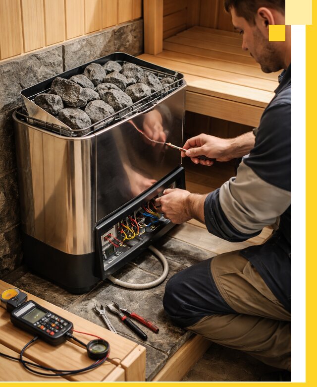 Продажа и установка электрокаменок для саун в Глазове