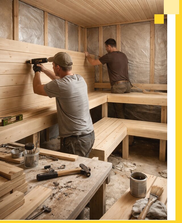 Профессиональная отделка бань и саун под ключ в Глазове