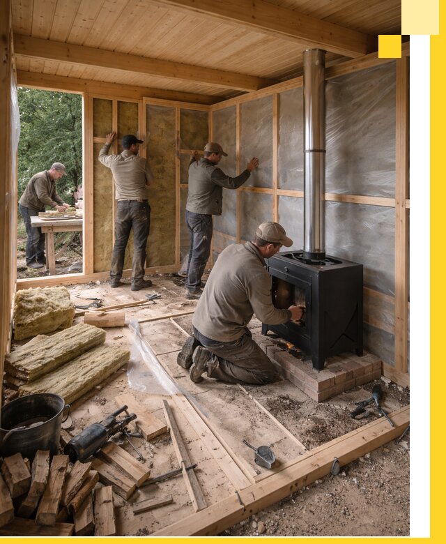 Профессиональный монтаж бань под ключ в Глазове для дома