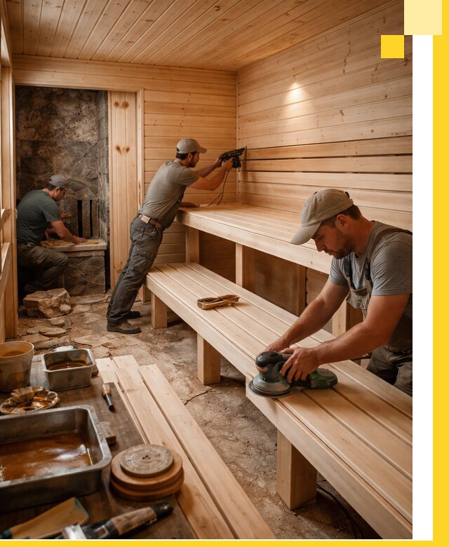 Профессиональная отделка бань в Глазове под ключ, с гарантией