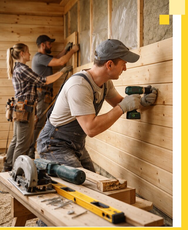 Обшивка бань под ключ в Глазове: отделка стен и потолков