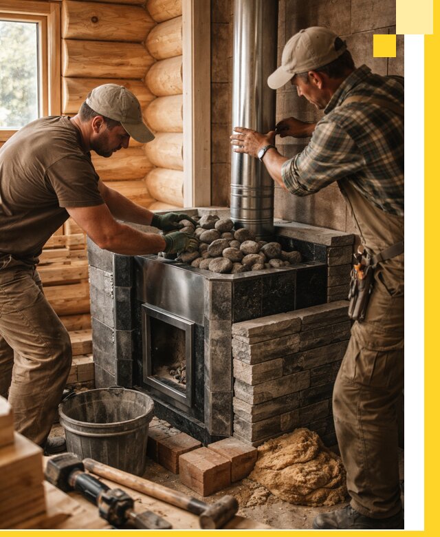 Строительство и отделка русских бань под ключ в Глазове