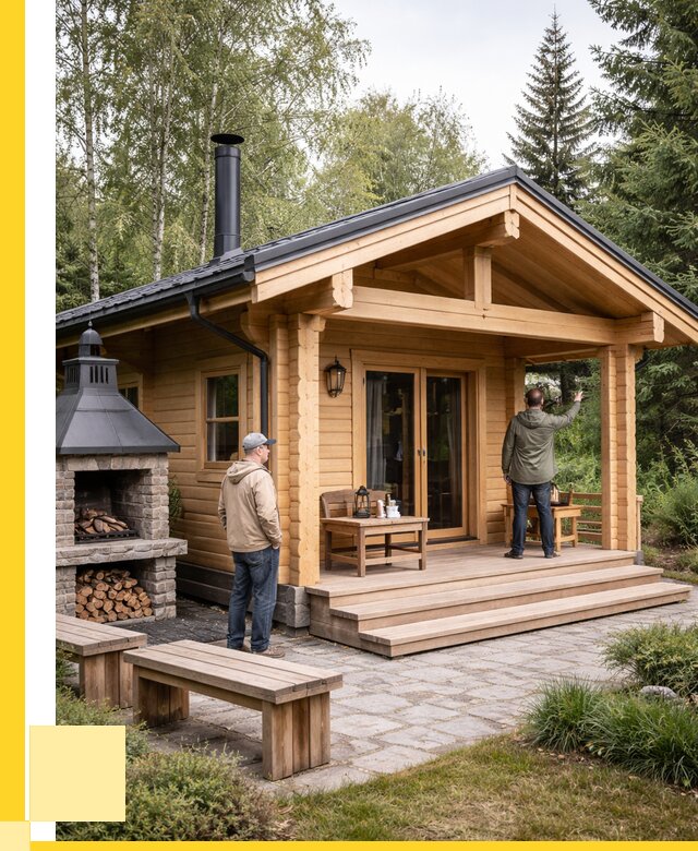 Деревянные бани под ключ в Глазове от 459135 р. | ЭриданГлз