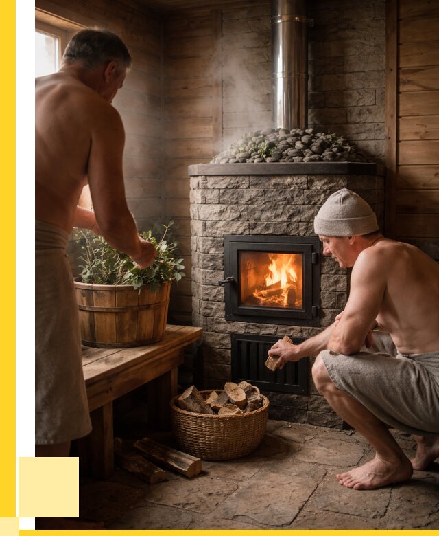 Банные печи под ключ в Глазове от 45914 р. | ЭриданГлз кирпичная