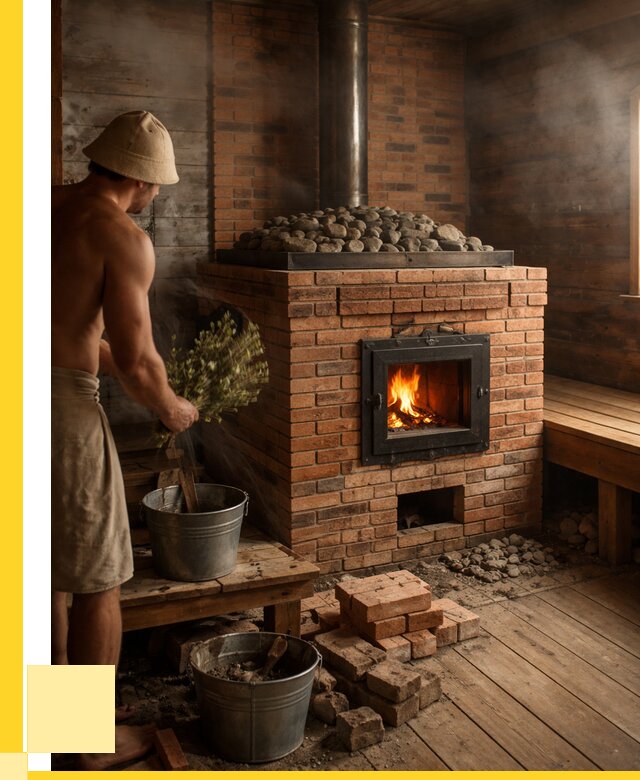 Кирпичные банные печи в Глазове от 91827 р. | ЭриданГлз