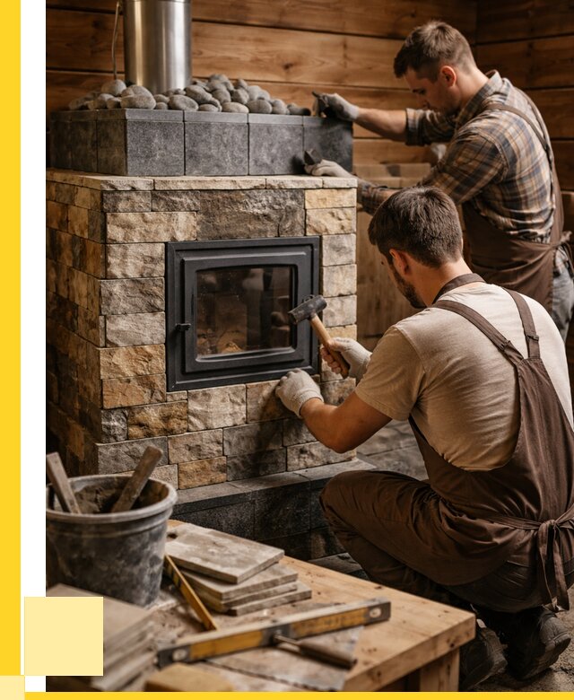 Облицовка банной печи в Глазове от 15305 р. | ЭриданГлз